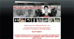 Desktop Screenshot of halloween-latex-masken-basteln.com